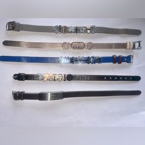Multiple Keep Collective bracelets and charms, selling as a lot.